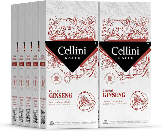 Cellini Капсули Еспресо Съвместими с машина Nespresso 10капси