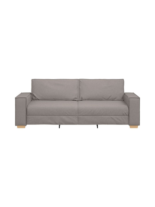 Canapea Cu Trei Locuri Crem 220x78x84 cm