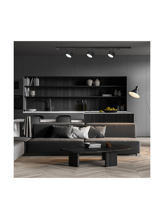 Eko Light Einzel Spot mit Fassung null in Schwarz Farbe