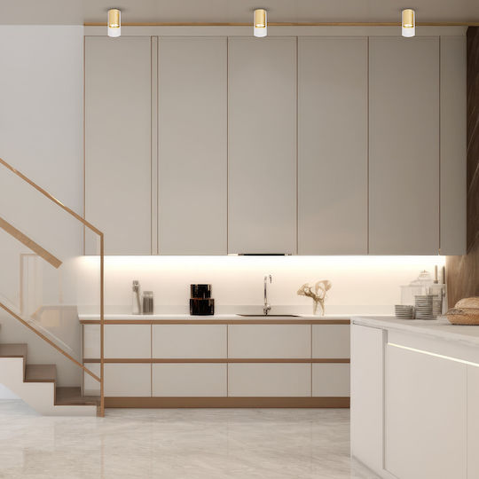 Eko Light Single Spot with Socket GU10 in Gold Color