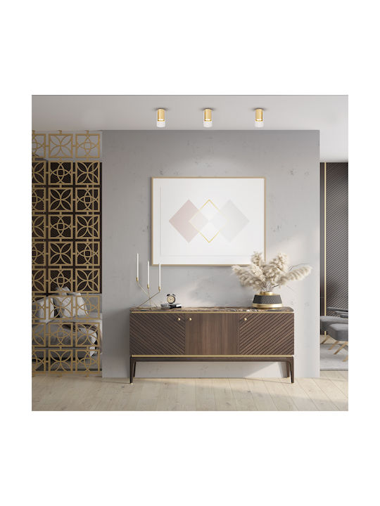 Eko Light Einzel Spot mit Fassung GU10 in Gold Farbe