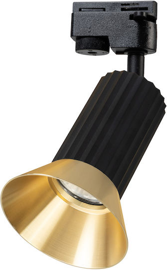 Eko Light Μονό Σποτ με Ντουί GU10 σε Μαύρο Χρώμα