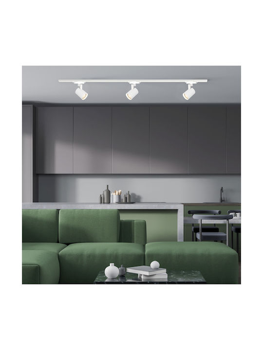 Eko Light Einzel Spot mit Fassung GU10 in Weiß Farbe
