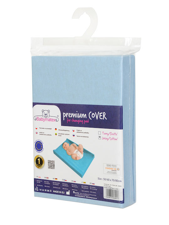 Matex Changing Pad Cover made of Fabric Light Blue 50x70cm