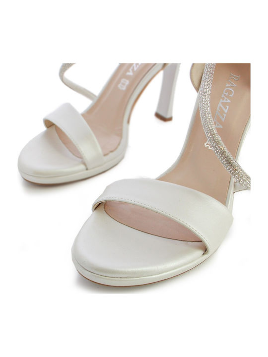 Leather Sandals White