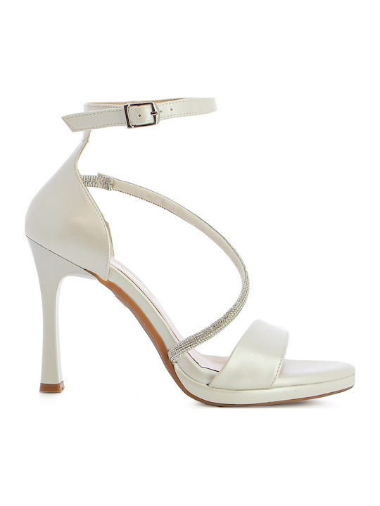 Leather Sandals White
