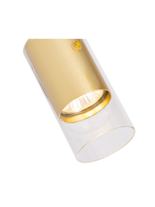 Eko Light Einzel Spot mit Fassung GU10 in Gold Farbe