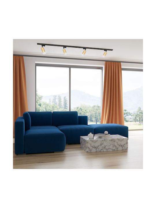 Eko Light Einzel Spot mit Fassung GU10 in Gold Farbe
