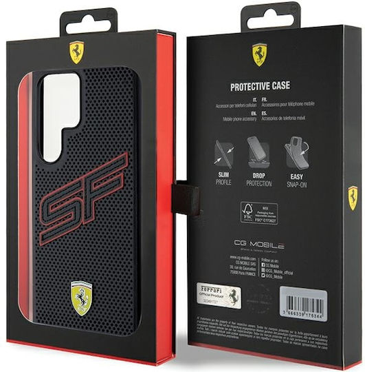 Ferrari Sf Perforated Задна корица Пластмаса Розов (Galaxy S24 Ultra)