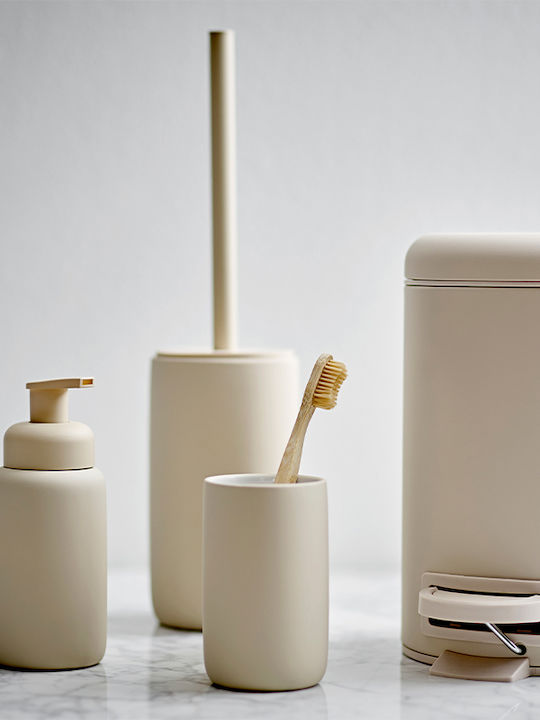 Zone Denmark Ceramică Coș de gunoi pentru baie Bej