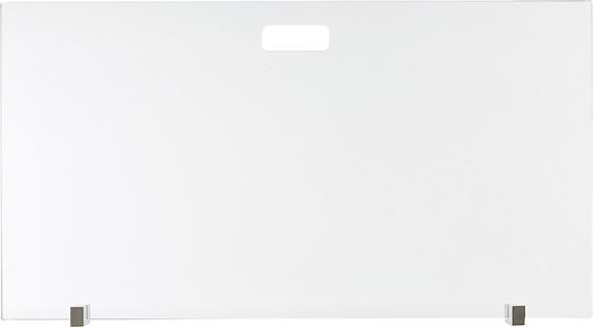 Zogometal Μεταλλικό Προστατευτικό Τζακιού 90x50cm Μαύρο