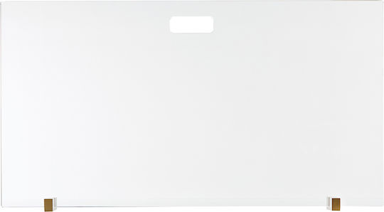 Zogometal Μεταλλικό Προστατευτικό Τζακιού 90x50cm Μαύρο
