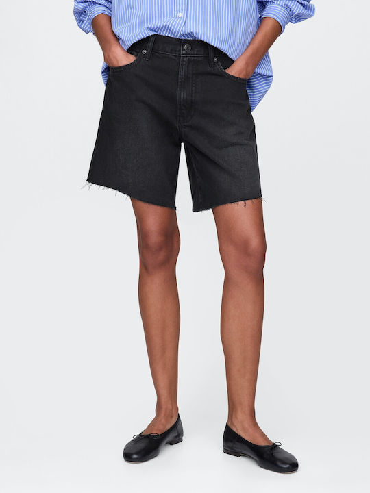 Damen Bermuda Jean Black
