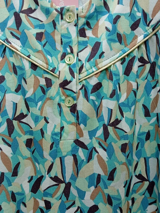 Primavera Sommer Damen Nachthemd Print
