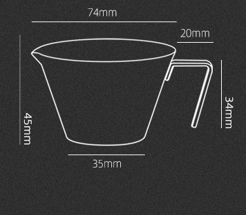 Belogia Emc 040 Δοσομετρικό Ποτήρι Μαύρο Espresso 100ml