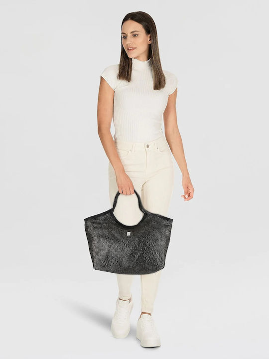 Straw Women's Bag Shoulder Black