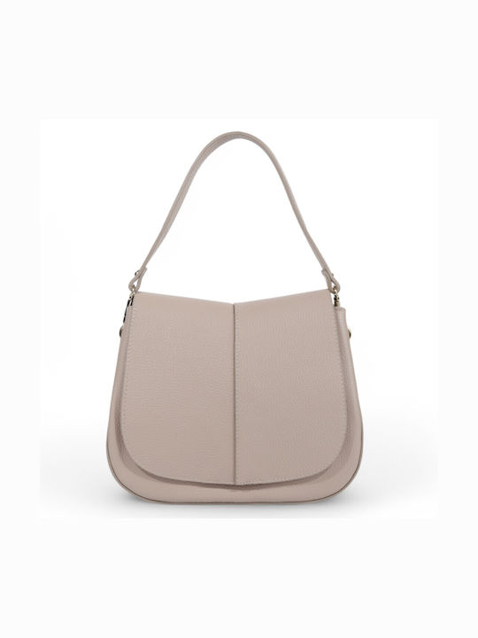 Leather Women's Bag Shoulder Beige