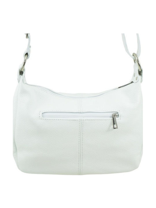 Leather Women's Flap Bag White