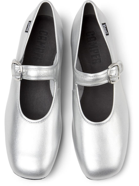Leather Ballerinas Casi Myra Silver