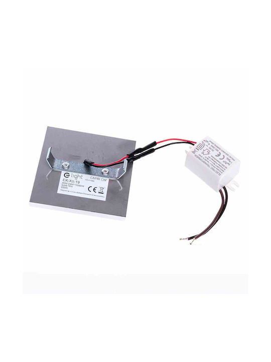 Eko Light Φωτιστικό Τοίχου με Ενσωματωμένο LED και Θερμό Λευκό Φως