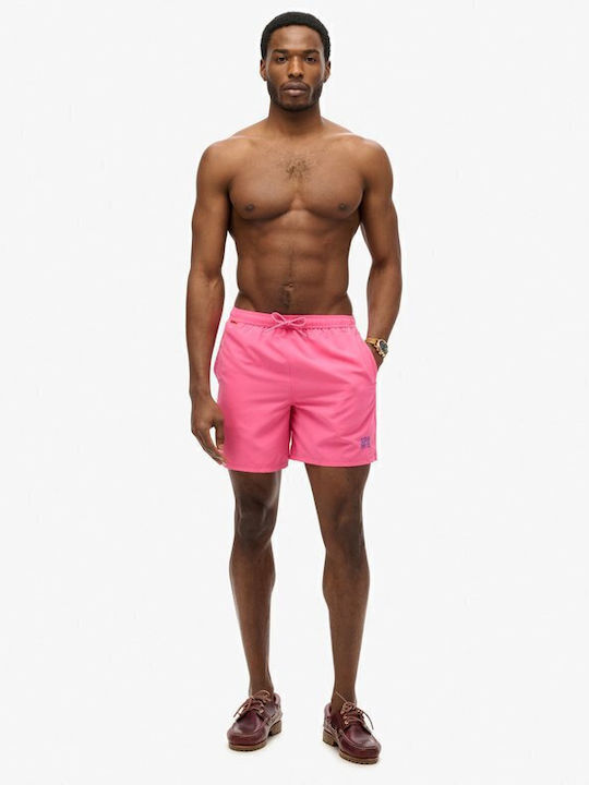 Superdry D3 Ovin Ανδρικό Μαγιό Σορτς Shocking Pink