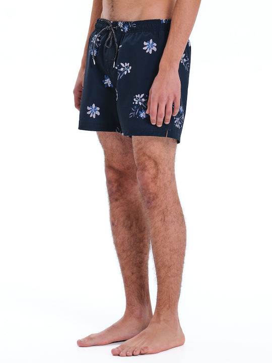 Men's Swim Shorts Midnight Black With Patterns