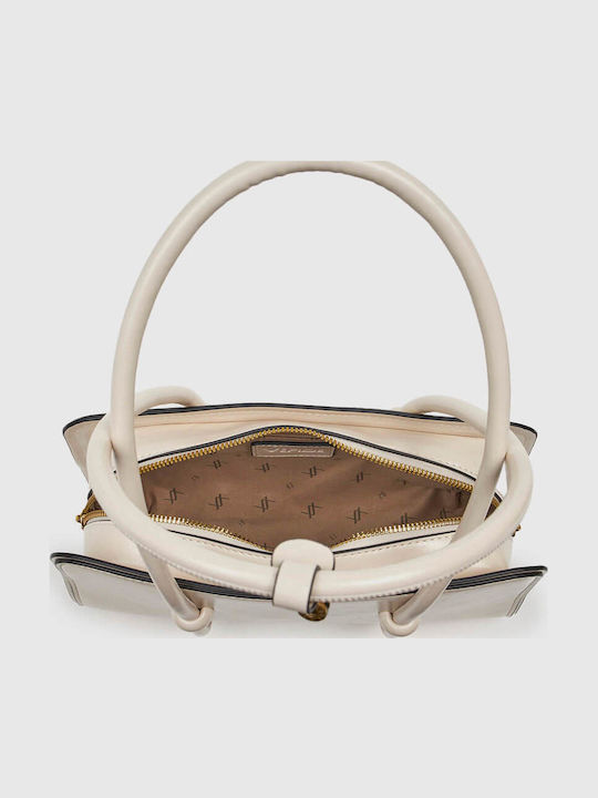 Damentasche Schultertasche Ecru