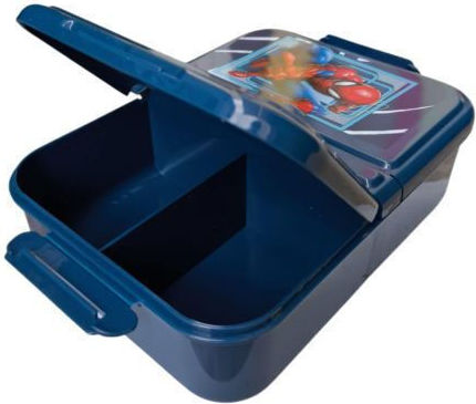 Gim Spiderman Plastic Kids' Food Container Spiderman Blue