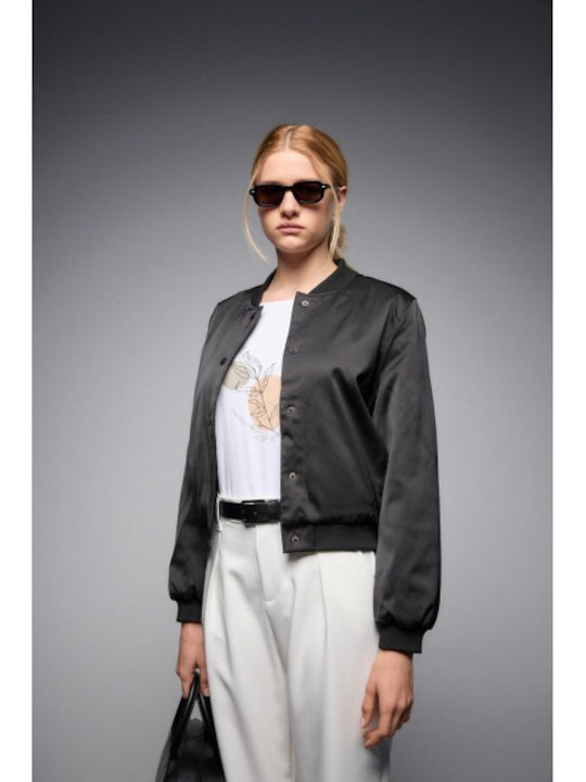 Γυναικείο Bomber Jacket Μαύρο
