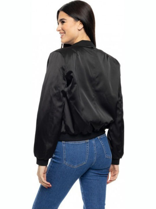 Γυναικείο Bomber Jacket Μαύρο