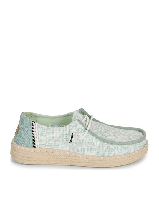 Women's Moccasins in Green Color