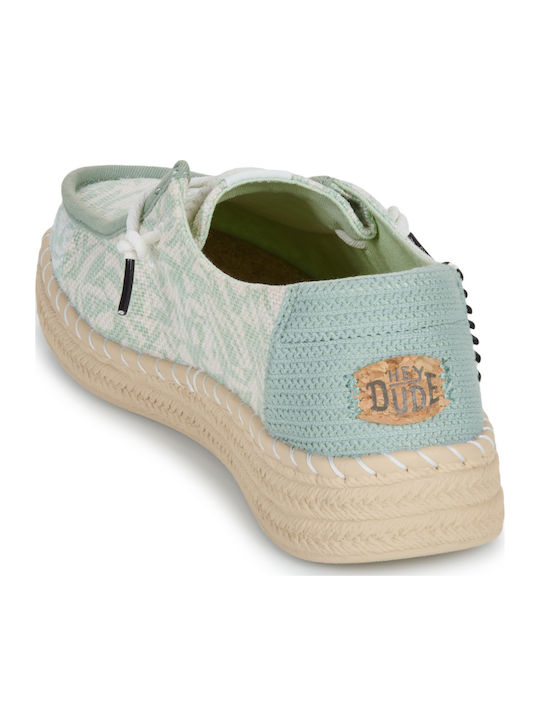 Women's Moccasins in Green Color
