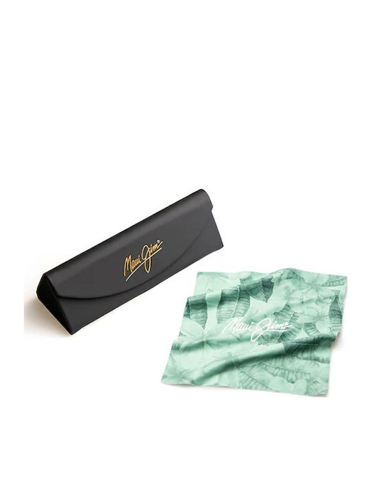 Maui Jim Ανδρικά Γυαλιά Ηλίου με Μαύρο Κοκκάλινο Σκελετό και Μαύρο Καθρέφτη Φακό 680-02