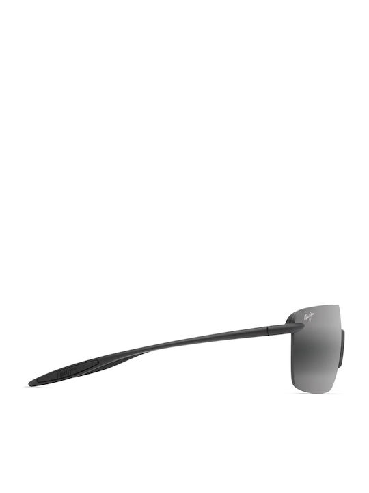 Maui Jim Ανδρικά Γυαλιά Ηλίου με Μαύρο Κοκκάλινο Σκελετό και Μαύρο Καθρέφτη Φακό 680-02
