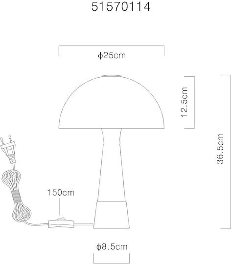 Globo Lighting Holz Tischlampe für E27 Fassung