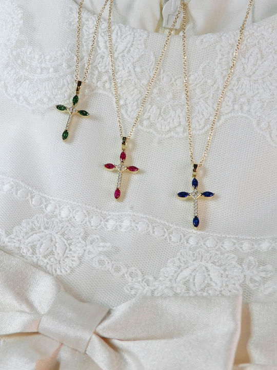 Art d or Women's Gold Cross 14K with Chain