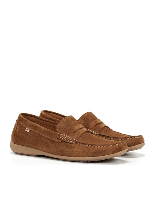 Suede Ανδρικά Μοκασίνια σε Ταμπά Χρώμα