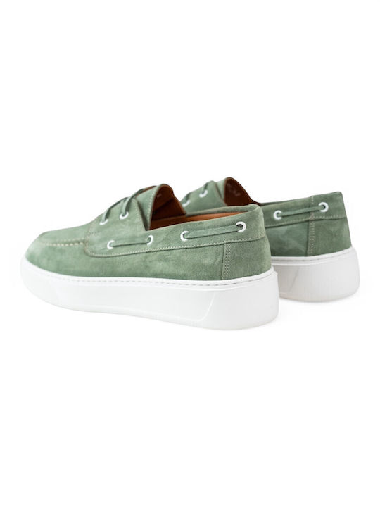 Ανδρικά Boat Shoes σε Πράσινο Χρώμα