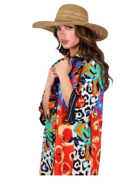 Aquablue Wicker Women's Hat Brown