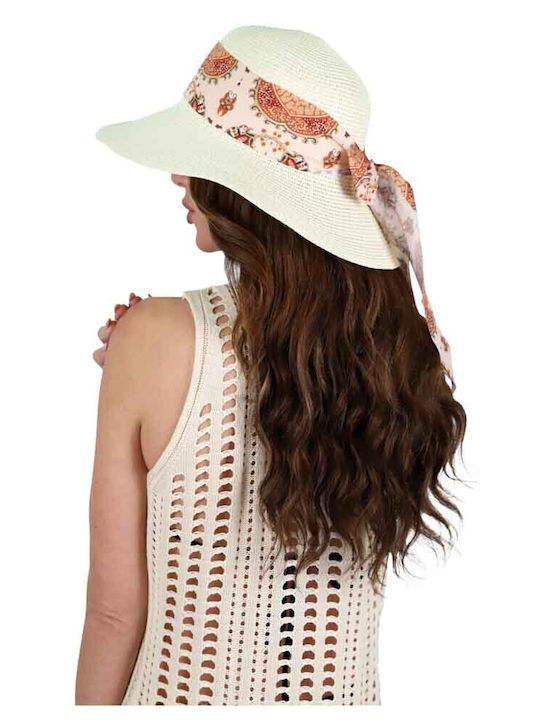 Aquablue Wicker Women's Hat Beige