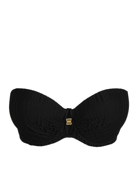 Strapless Bikini Top Μαύρο