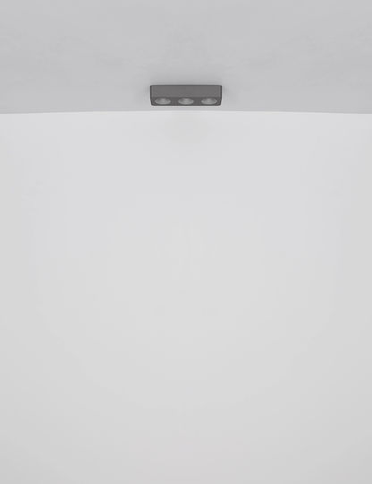 Globo Lighting Triple LED Warm White Spot in Gray Color
