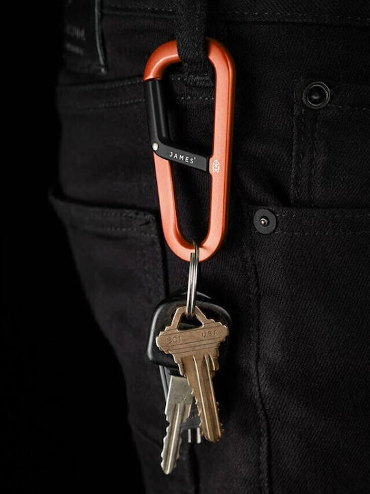 Karabiner-Schlüsselanhänger James Brand Hardin Orange