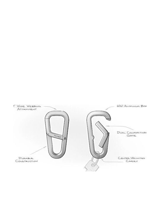 Karabiner-Schlüsselanhänger James Brand Hardin Moss