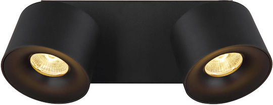 Globo Lighting Double LED Warm White Spot in Black Color
