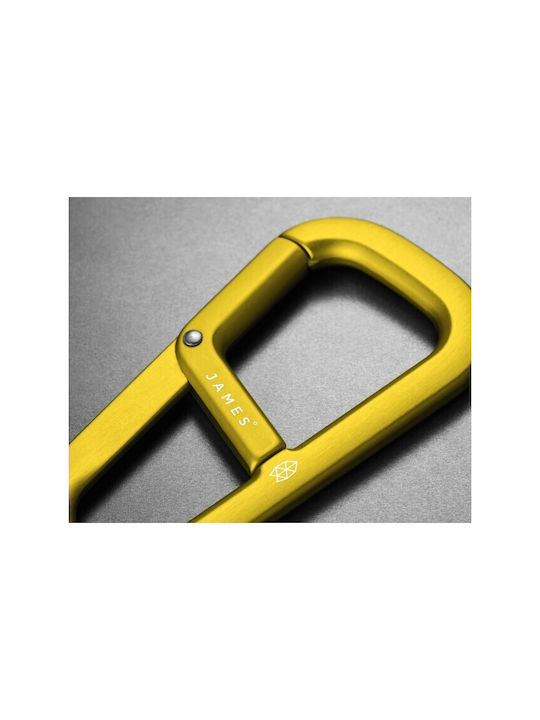 Karabiner-Schlüsselanhänger James Brand Hardin Schwarz