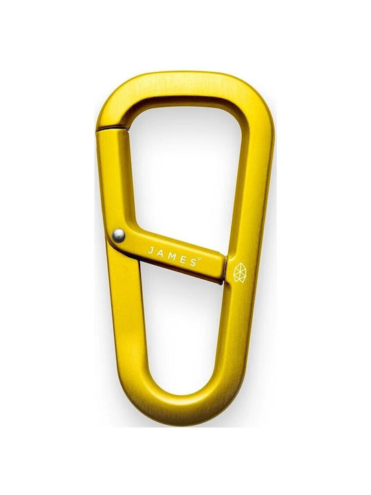 Karabiner-Schlüsselanhänger James Brand Hardin Schwarz