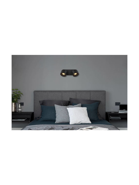 Globo Lighting Double LED Warm White Spot in Black Color