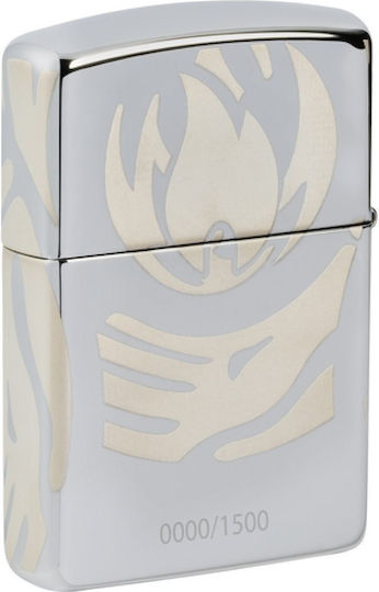 Zippo Armor Collectible Αναπτήρας Φλόγας σε Ασημί χρώμα