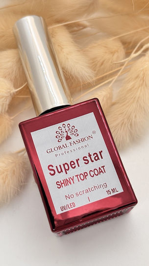Global Fashion Top Coat / Base Coat για Απλά Βερνίκια 30ml